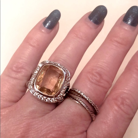 5 🌟 Fave! Morganite Silver Albion Cable Ring - Picture 2 of 6